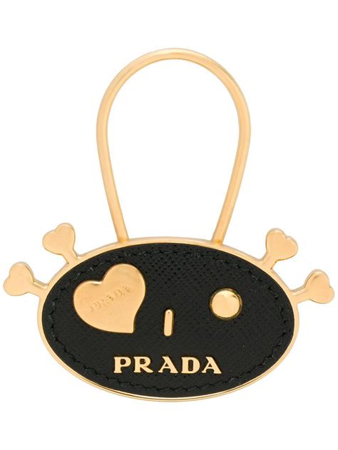 prada heart bag charm|prada leather tote price.